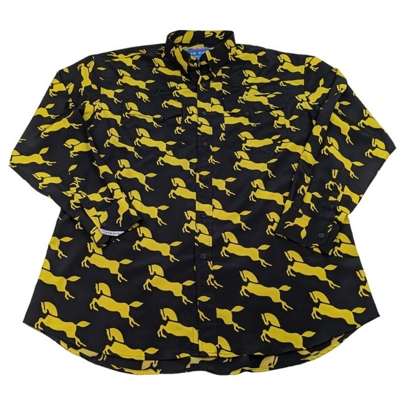 BOB BERG DESIGNS WESTERN COWBOY SHIRT HAND TAILORED DERBY SIZE LARGE - Picture 1 of 12